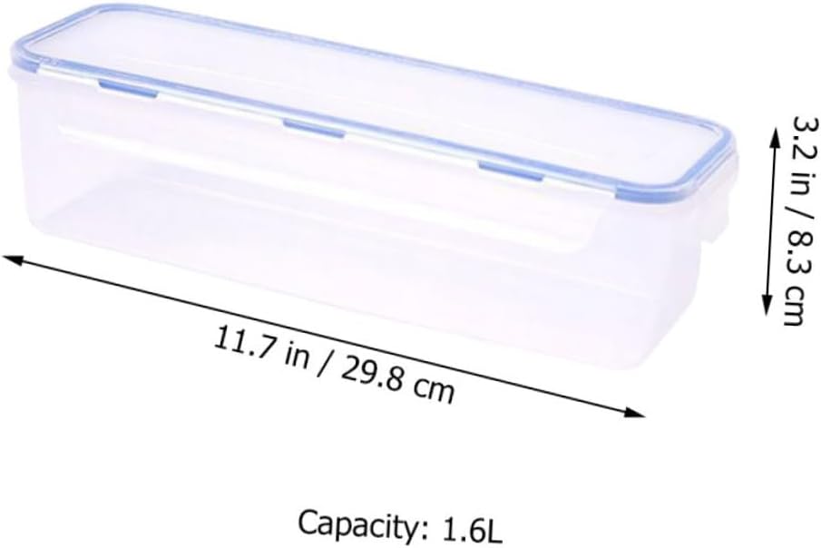 Mobestech 2Pcs Airtight Food Storage Box Containers for Vegetables and Pasta Each for Pantry Organization and Freshness Preservation