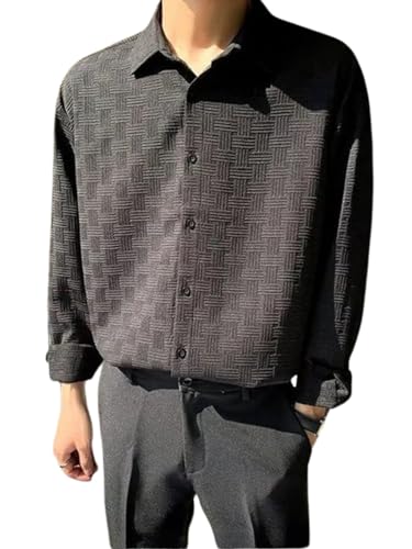 Image of DHRUVI TRENDZ Shirt for Men | Mens Casual Shirt | Men Stylish Shirt | Men Textured Shirt | Men's Regular Fit | Men Formal Shirt | Men's Solid Slim Fit
