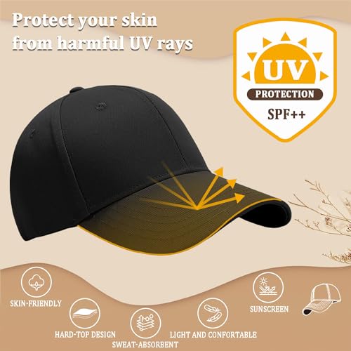 Gorra de béisbol unisex algodón ajustable miniatura 3