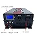 KRXNY 2500W Pure Sine Wave Car Power Inverter 12V DC to 110V 120V AC 60HZ with USB Port LCD Display