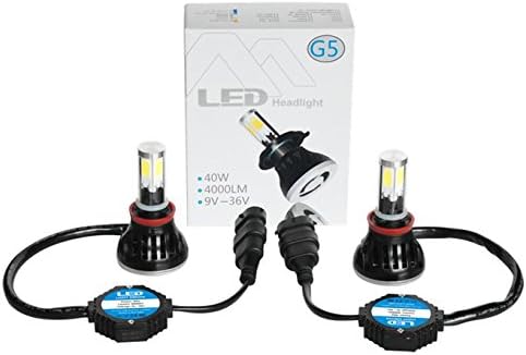 G5 LED Headlight H7 w/ 80W 8000LM Xenon White Super Bright by HIDNY