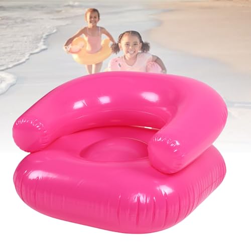 Sofá inflable suave rosa traslúcido con estructura ergonómica y cómoda 5