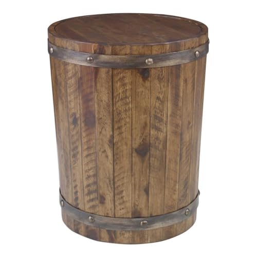 Uttermost Ceylon - 24 inch Wine Barrel Accent Table