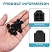 MECCANIXITY Black RJ11 Port Duct Covers Caps, Silicone Anti-Dust Plugs Caps Protector Covers for Computer Digital Socket Printer, Modem, Router, Telephone Jack, Pack of 100