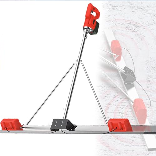 Outil Vibrant pour Béton RèGle Nivellement Ciment Chape éLectrique Kit vibratoire pour Chape à béton, grattoir électrique pour béton, kit vibratoire pour Chape à béton, pour Une Finition lis