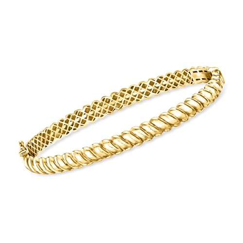 Ross-Simons 18kt Gold Vermeil Twisted Bangle Bracelet