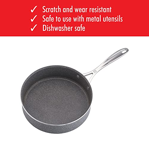 Zwilling Vitale 3-Qt Nonstick Saute Pan With Lid, Aluminum, Scratch Resistant, Made In Italy #TOP5