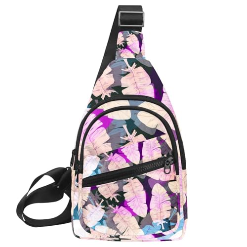 Bolsa de pecho para mujer multicolor: mochila cruzada impermeable de viaje de 30x18cm