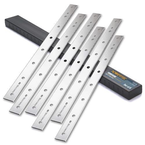 Image of POWERTEC 12-1 /2 Inch Planer Blades for DeWalt DW734 Planer, Replacement for DW7342 Planer Knives, Set of 6 (12801DD)