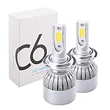 H1 LED COB Luces Delanteras del Coche Kit 3800LM 6000K Lámparas de luz Blanca Bombillas