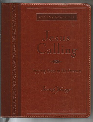Jesus Calling. 365 Day Devotional. Brown Imitation Leather Covers.
