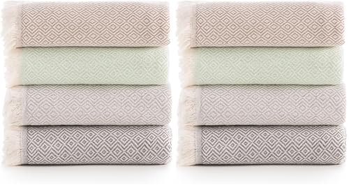 Todocama Colcha Multiusos Sofa, Manta Foulard, Plaid para Cama, Cubresofa Cubrecama, Jarapas, Fabricado en España, Armonía. (230x260cm, Beige Arena). (Paquete de 2)