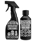 Bote de lquido restaurador de Dirtbusters y esponja aplicadora para quemadores negros de chimeneas y para el exterior de cocinas y estufas de lea negras (250 ml)