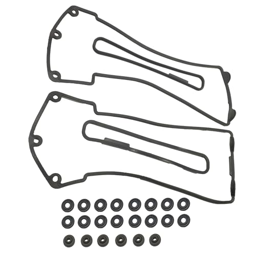 Image of PartsFlow Valve Cover Gasket Set & Grommets For 1999 2000 2001 2002 2003 2004 2005 BMW 540i 740i X5 E38 E39 E53 M62 B44