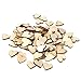 Produktbild CloudWhisper 100 Stück Naturholzherzen blanko DIY Scrapbooking Handwerk für Hochzeitsdekoration (100 Stück - 15 mm)