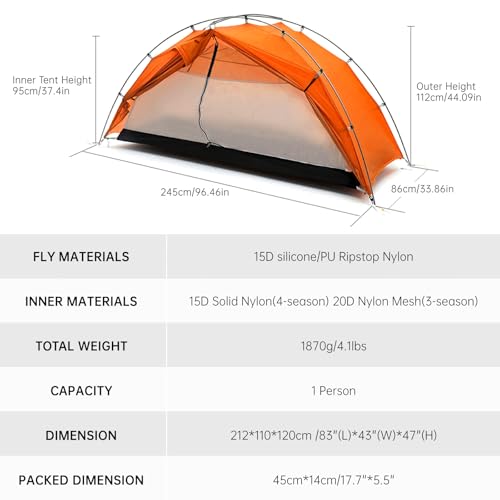 Carpa Taiji 1 Ultralight para 1 Persona 4 Temporadas miniatura 6