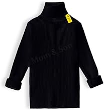 MOM & SON Baby Boys and Baby Girls Winter Full Sleeve Wollen High Neck,Baby High Neck Sweater, Kids High Neck, Kids Innerwear High Neck