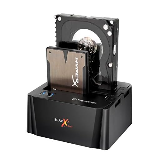 Thermaltake BlacX Duet 2.5”/3.5” SATA I/II/III USB 3.0 External Hard Drive Enclosure Docking Station ST0014U-D