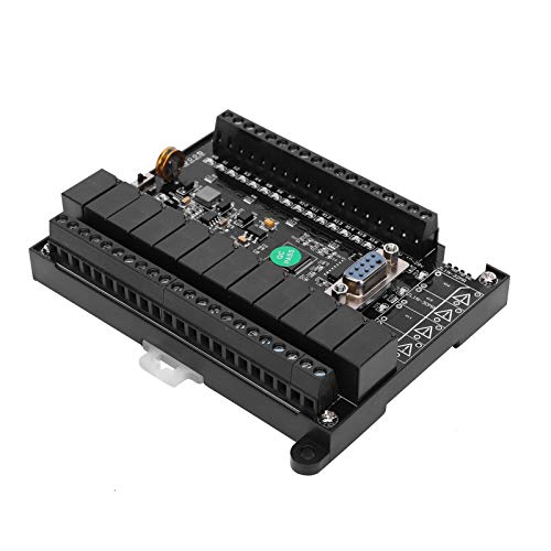 Fafeicy FX1N-24MR PLC placa de controle, controlador de plástico programável, com analógico, para oc
