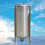 Serbatoio di Pressione dell'Acqua, Serbatoio Verticale in Acciaio Inox per Pompa di pozzo - Serbatoio di Pressione dell'Acqua da 400 Litri (105,6 galloni) con Kit di Montaggio per casa, giar
