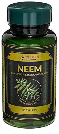 Medlife Essentials Neem For A Glowing and Healthier Skin, Anti-Aging, Skin Wellness | Helps in Blood Purify | Purifier Skin Wellness, Body Detox Supplement - 30 Tablets