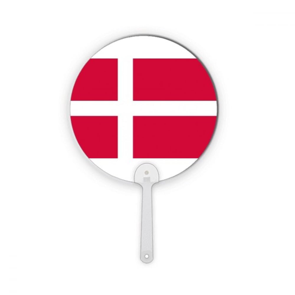 Drapeau national du Danemark en plastique rond rigide pour loisirs créatifs