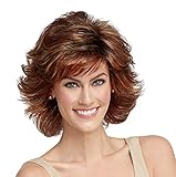 Raquel Welch Breeze, Short Textured Layers With A Feathered Bob Style Hair Wig For Women, R28S...