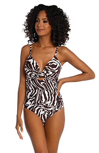La Blanca Women's One Piece Swimsuit Twist Keyhole Bathing Suit3