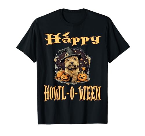 Cairn Terrier - Sombrero para perro con diseño de calabaza de Halloween Camiseta