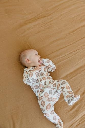 Image of Copper Pearl Zip-Up Footie Baby Pajamas - Soft Newborn Onesies for Boys & Girls, Tag-Free with Two-Way Zipper Baby Sleepers for Newborn - 24 Months, Blitz