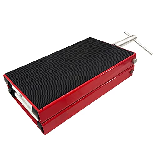 Prijesse Motorcycle Jack, Red 1100 Lb Capacity Scissor Jack, 15.3X9 Inch Wide Deck Bike Repair Scissor Lift Jacks For Motorcycle Maintenance, 4-15 Inch Height Adjustable Stand #TOP7
