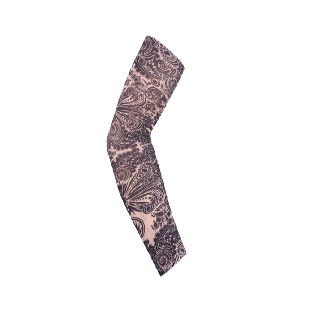 1 x Unisex-Sommer-Tattoo-Armstulpen für Herren, Unisex, Damen, Sonnenschutz, Arm-T-Shirt, UV-Schutz, Hip-Hop, Punk, Slip-On-Tattoo, 10 Stück, 5 Stück, 10, One size