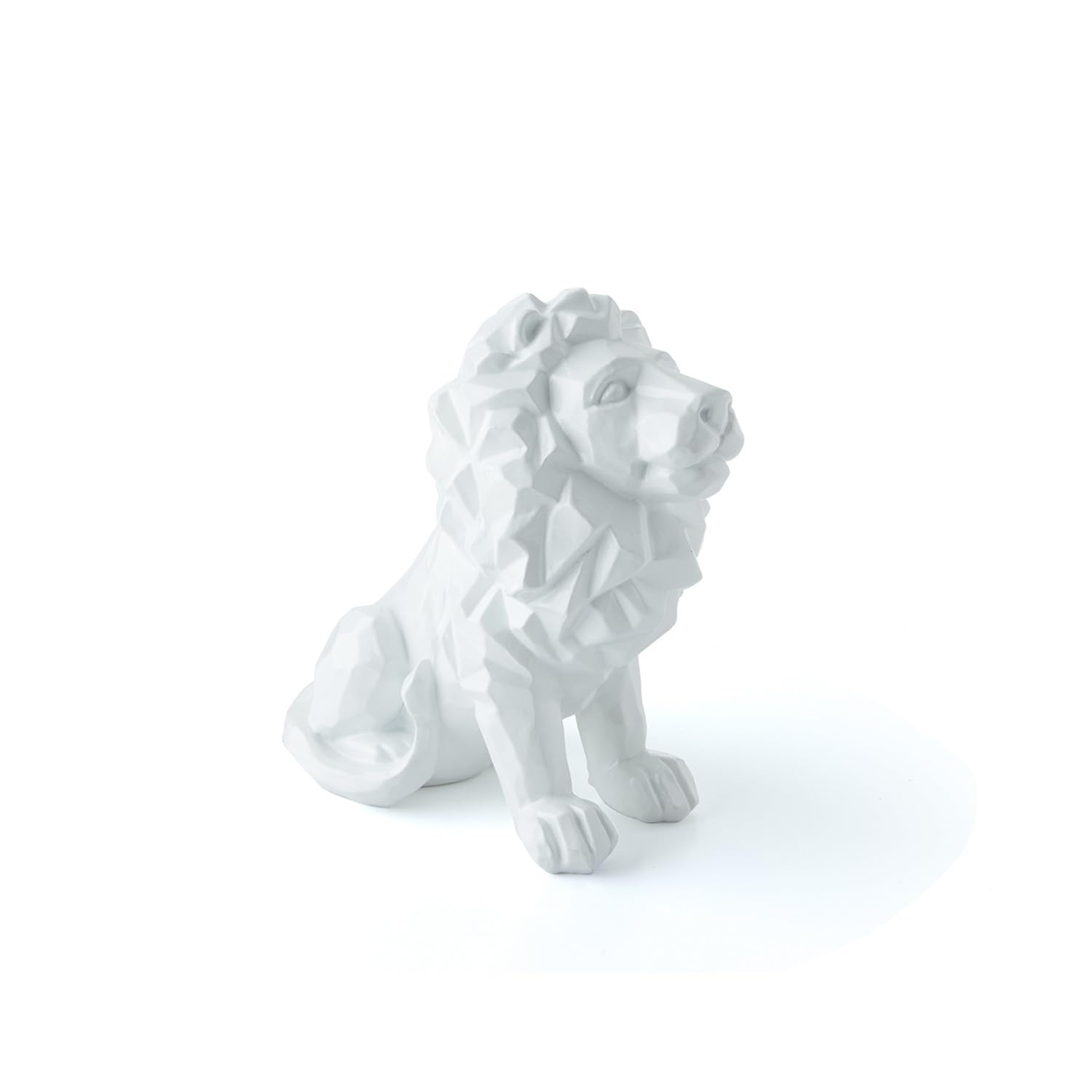 Olympique Lyonnais Statuette Lion Blanc Petit Format