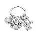 Produktbild Balai Hantel Schlüsselanhänger, Mode Mann Schmuck Charme Übung Gym Anhänger Schlüsselanhänger für Schlüsselanhänger Sport Charm Zubehör Geschenke 3 Modelle