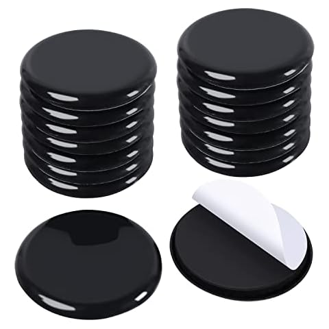 RCHYFEED 2-3/8 inch Furniture Sliders and Gliders for Carpet, 16 PCS Self-Adhesive Moving Slider and Glider 60.5mm for Table and Chair Legs Round, Reusable Furniture Slider Mover Pads Heavy Duty Cover