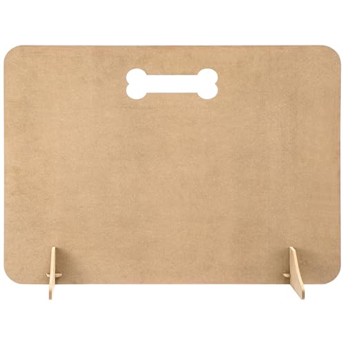 Stair Gate Dog Stopper Indoor Barrier Portable Wooden Pet Stopper Dog Stopper for Stairs 70x51cm for Hallways Doorways (Natural, 70x51x0.6CM)