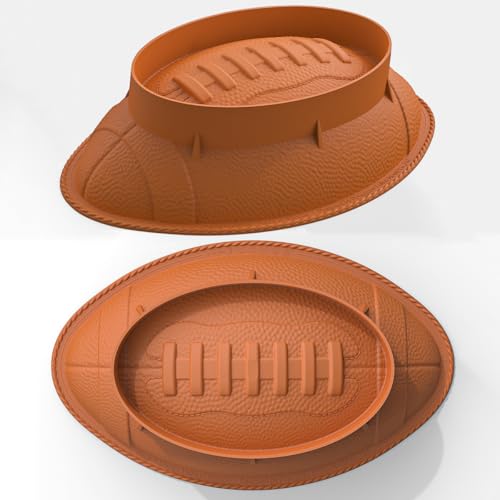 Apiocmy 12 Inch Football Cake Pan - Nonstick 3D Football Shaped Silicone Mold with Scraper for Baking, Breakable Chocolate Mold, Sports-Themed Party by Apiocmy - Image 7