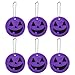 YARNOW 6Pcs Lila Sicherheit Reflektierende Getriebe Stilvolle Anhänger Keychain Reflektor für Taschen Kinderwagen Rollstuhl Kleidung Halloween Party Hängen Dekoration