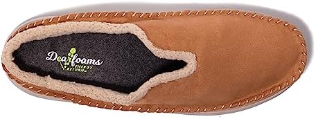 Dearfoams Men's Elm All Day Comfort Slip On Water Resistant Clog, Whiskey, 10 | Image 2