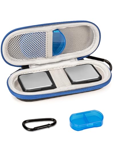 Case Compatible with Kardiamobile EKG Monitor Hard Travel Storage for Alivecor Kardia Mobile 6L Heart Monitor with Pill Box and Carabiner Clip for iPhone & Android Devices