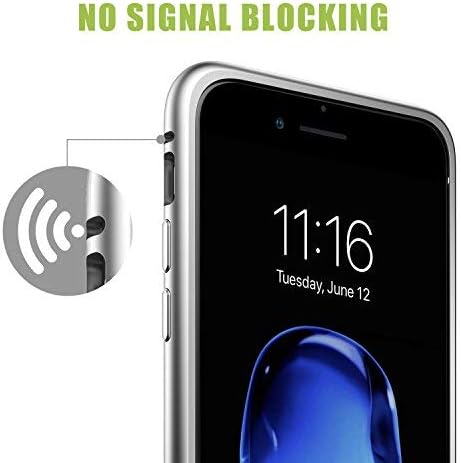 iPhone 8 Case,iPhone 7 Case, iPhone SE 2020 Case, ZHIKE Magnetic Adsorption Case Metal Frame Tempered Glass Back with Built-in Magnet Cover for Apple iPhone 7/8/SE 2020 (Clear White)