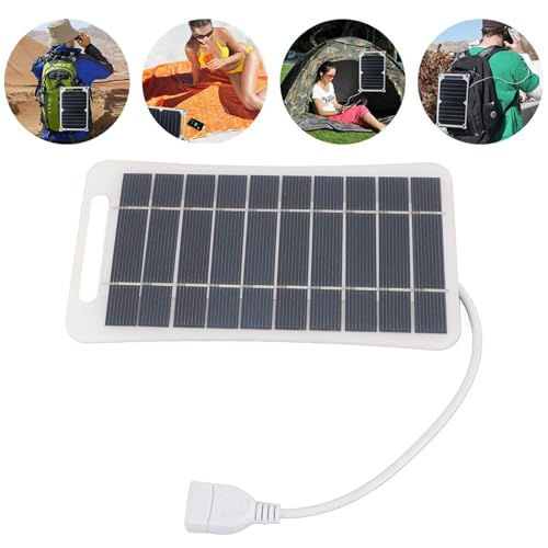Panel solar USB ligero de 5W con estructura de silicio compacto 8