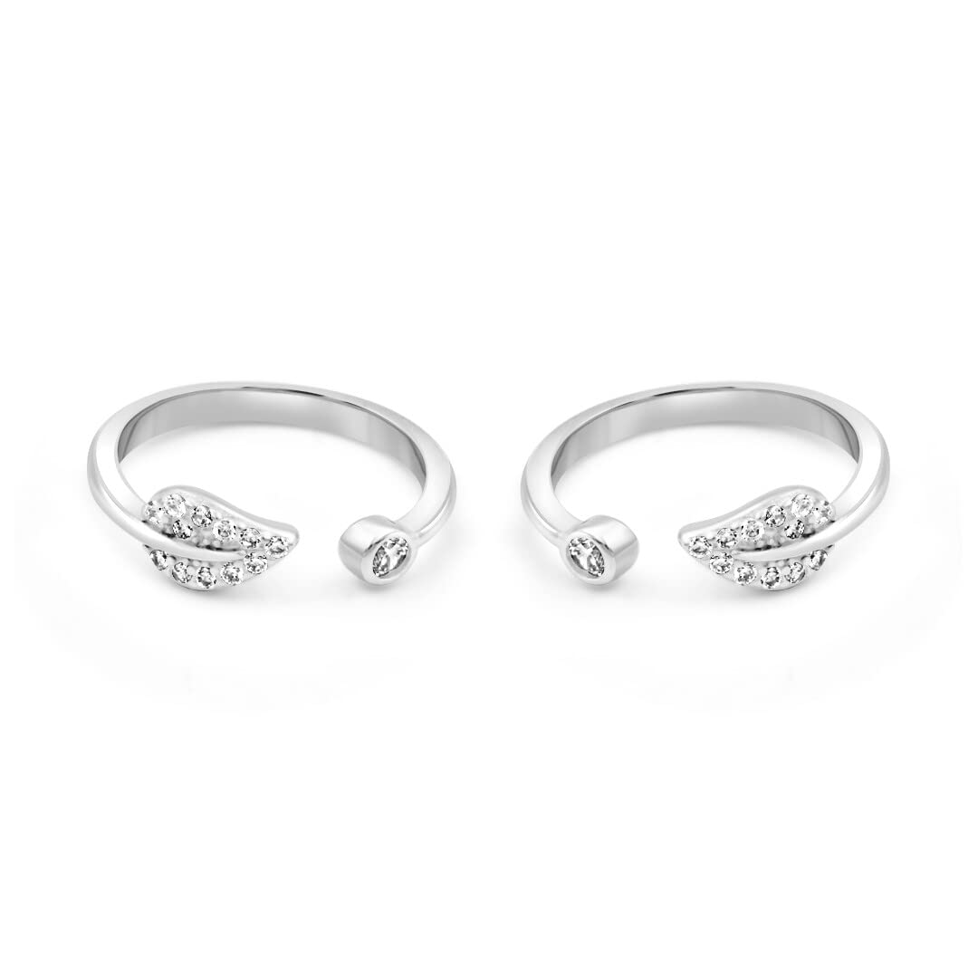 Lotus Love 925 Silver Toe Rings | Gift for Women & Girls | Certified Authentic Hallmark & 925 Stamp-image-2