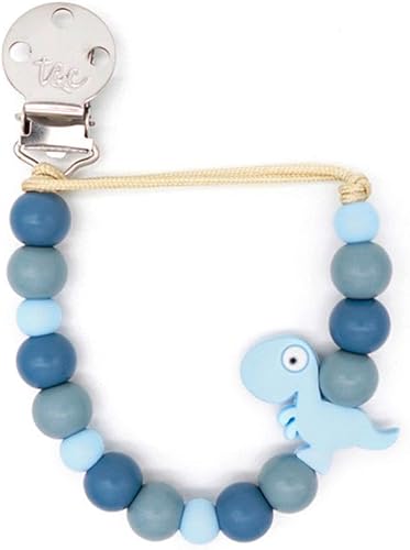 T&C Muncher Pacifier Clip - Dinosaurs/BRONTOSAURUS