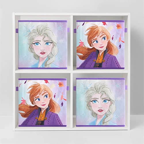 Image of Polycanvas Disney Frozen 2 Collapsible Storage Cubes, Set of 2, 10 inchx10 inch