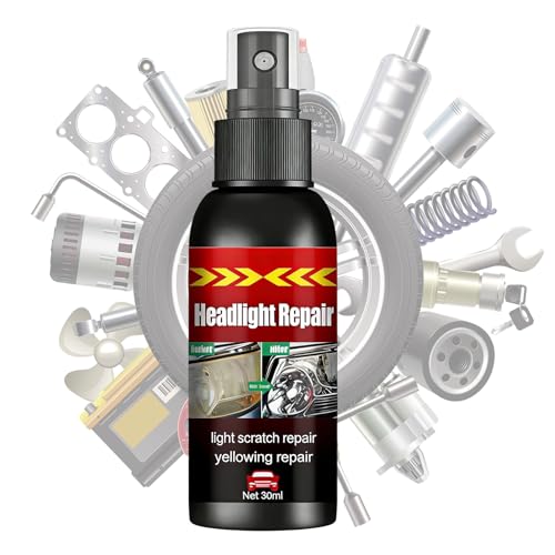 Genérico Limpiafaros Para Coche - Spray 100ml | Restaurador De Larga Duración Con Elimina Rayones, Protección UV, Pulidor De Faros, Kit Đe Limpieza Para Faros Đe Coche Camión SUV Uso Fácil Y Eficaz