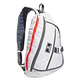 adidas Originals National Sling Backpack, White/Onix Grey/Bright Royal Blue, One Size