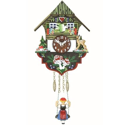 Trenkle Kuckulino Black Forest Clock Black Forest House with Quartz Movement and Cuckoo Chime TU photo Trenkle Kuckulino Black Forest Clock Black Forest House with Quartz Movement and Cuckoo Chime TU