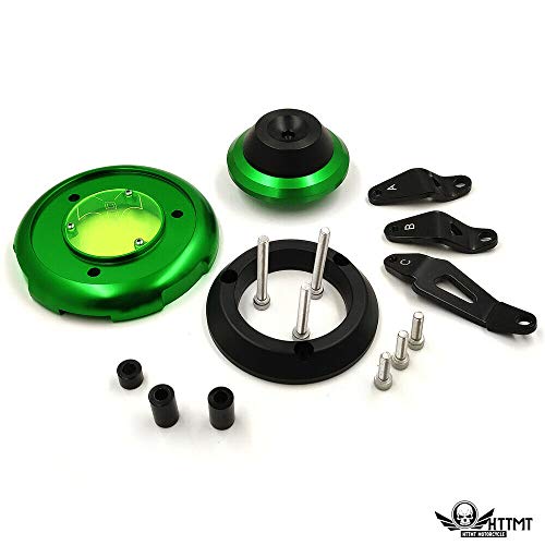 Motor Parts Accessories Lighting&Electrical Body&Frame Tools&Garage   CNC Engine Cover Guard Case Left Right Kit for Kawasaki Ninja 400 2018 2019 Gree by Billion_Store - Thumbnail 5