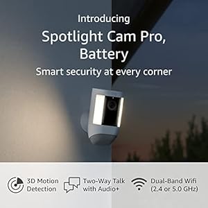 Introducing Ring Spotlight Cam Pro, Battery | 3D Motion Detection, Two-Way Talk with Audio+, and Dual-Band Wifi (2022…